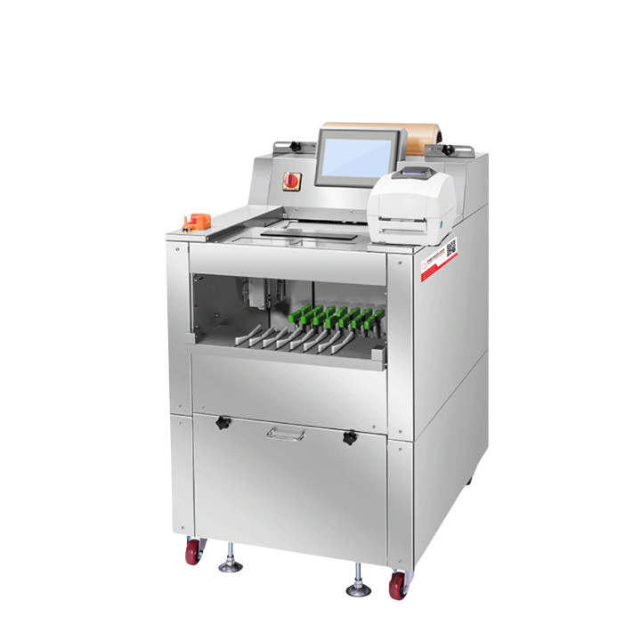 STEP DY-15B semi-automatic cling film wrapper with labeling