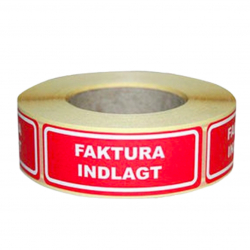 Faktura indlagt 