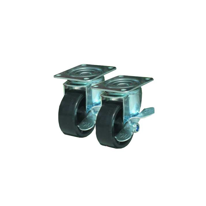 Wheels with Brake Set of 4