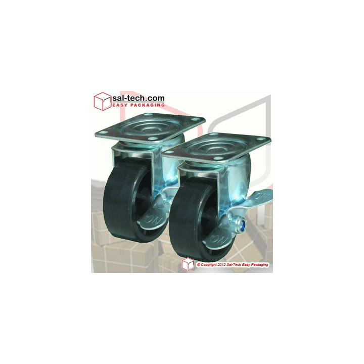 Wheels with Brake Set of 4