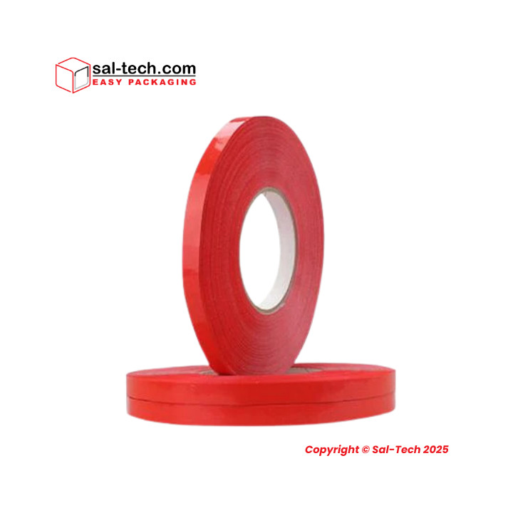 PVC-Klebeband Rot 240 | 12mm x 66m Beutelband – Sal-Tech