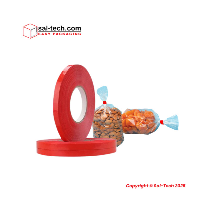 PVC-Klebeband Rot 240 | 12mm x 66m Beutelband – Sal-Tech