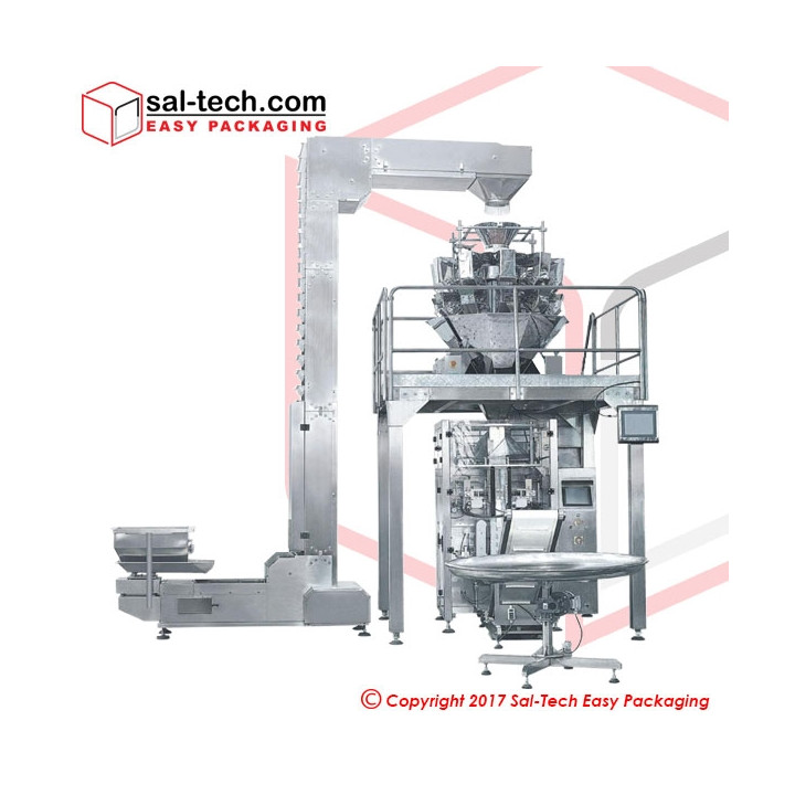 Full Set STEP SK-620TDT Quad Sealed Pouch Packaging Machine 