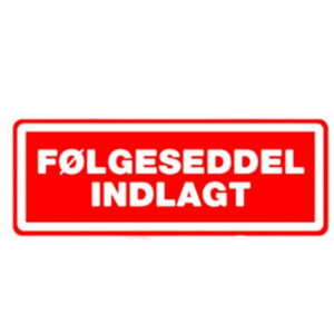 Følgeseddel indlagt