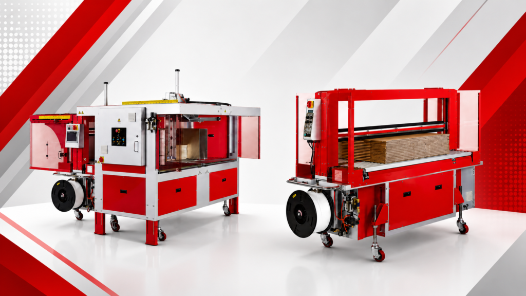 Transpak Corrugated Strapping Machines Product Line